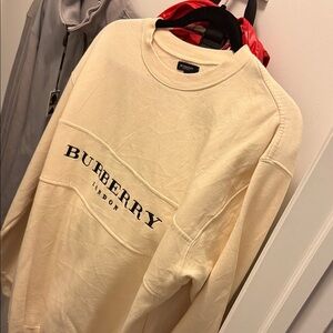 Burberry Beige Logo Sweatshirt